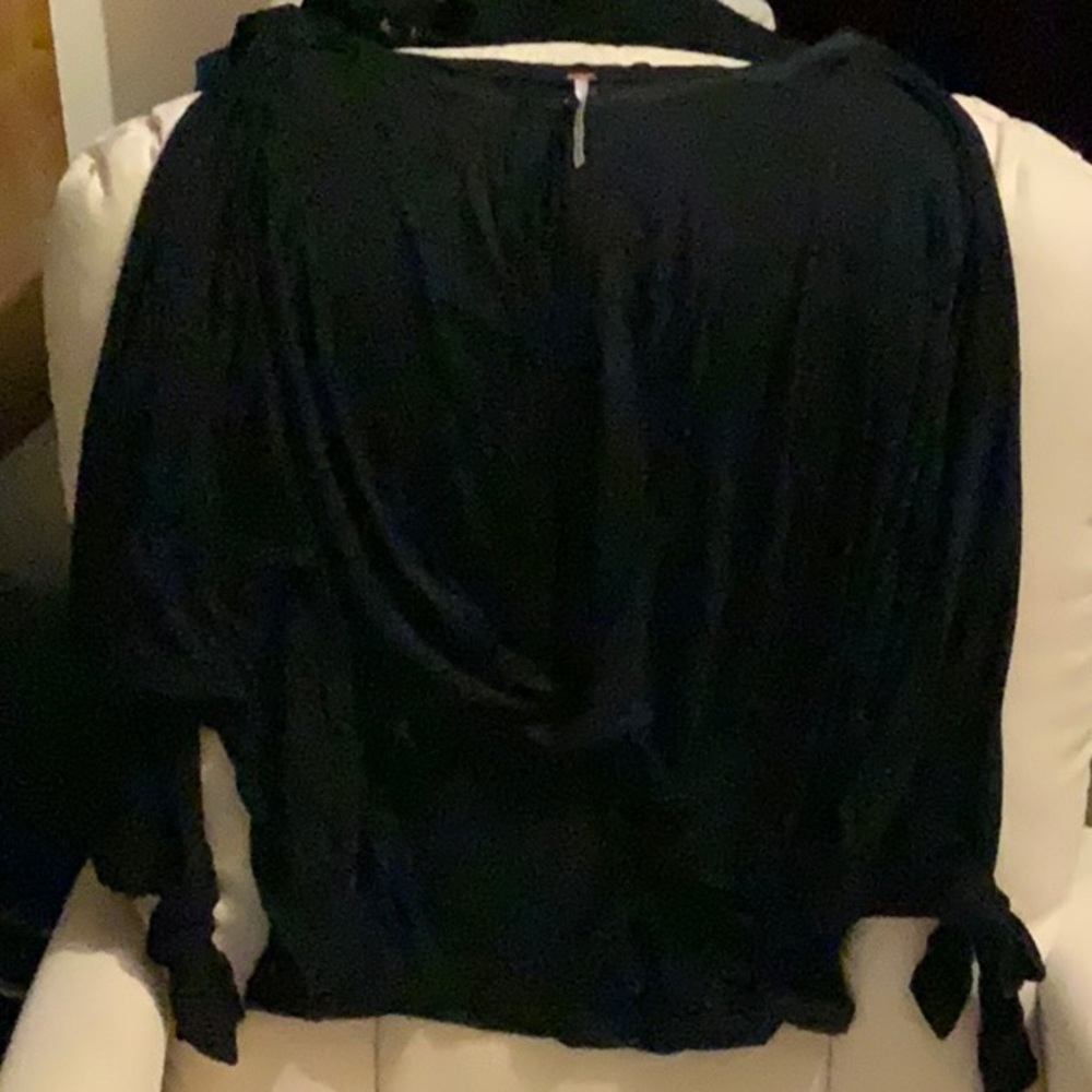 Free People blouse 3/4 length sleeves